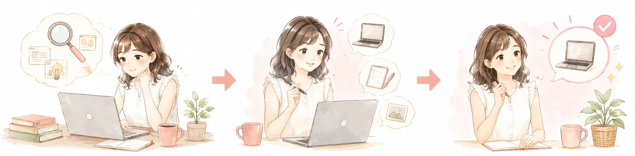 AI副業の始め方3ステップ:調べる→小さく試す→1つに絞る