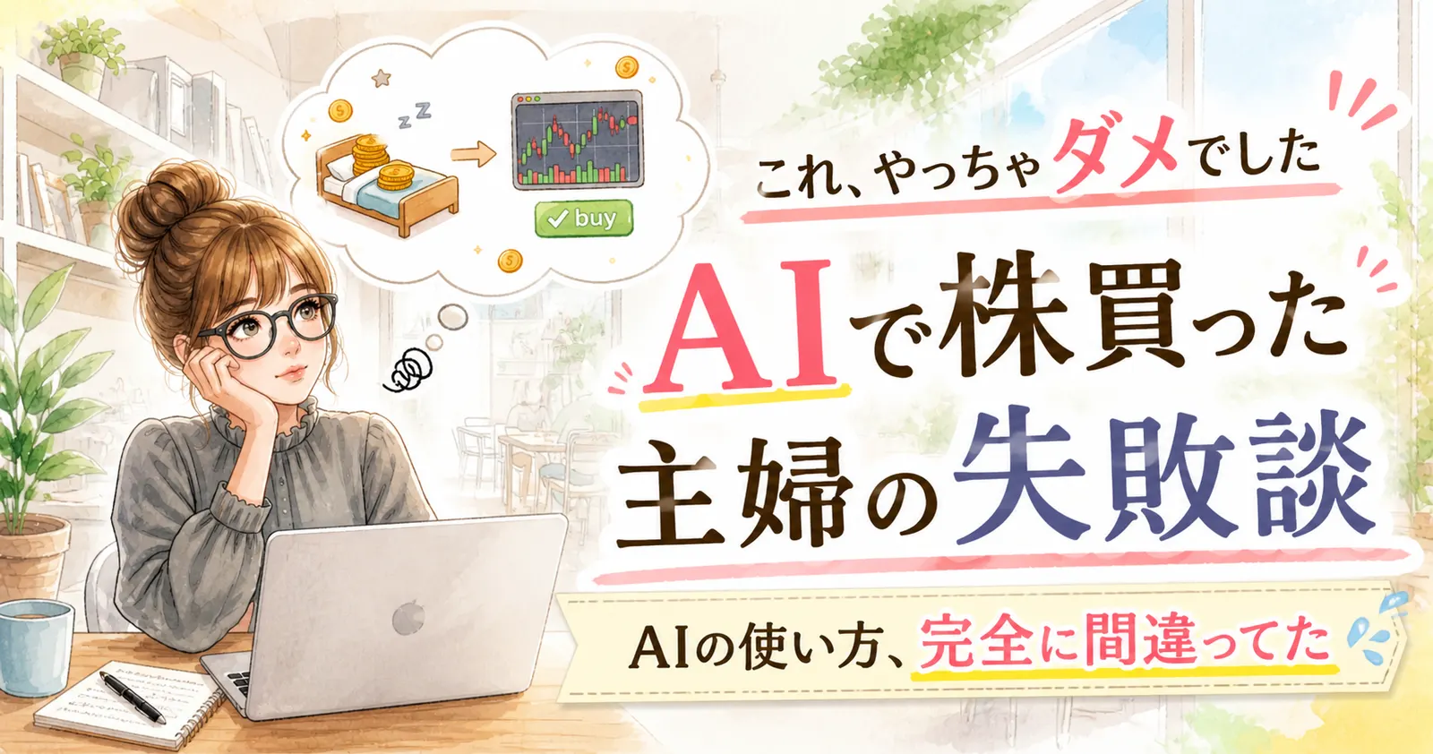 AIに株を聞いたら間違いだらけだった話|初心者の失敗実録