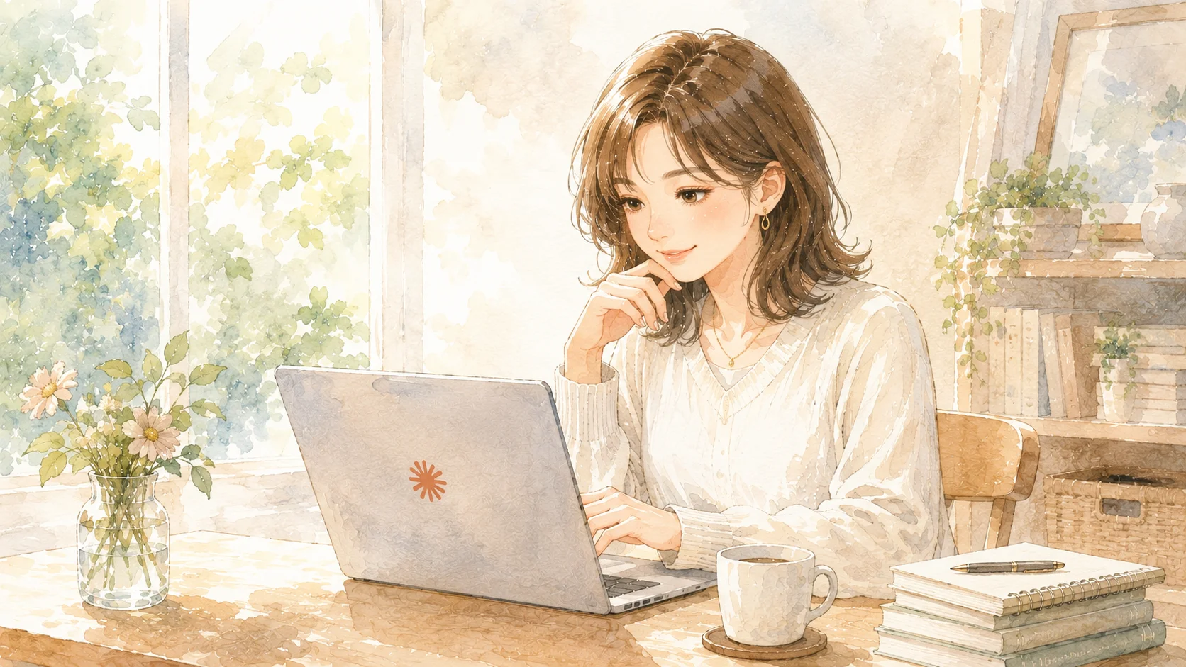 非エンジニア主婦がClaude Codeでブログを運営するイラスト