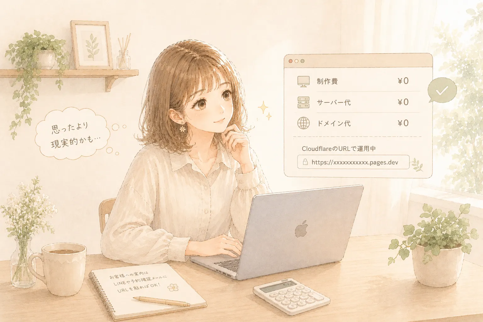 費用と維持費のイラスト